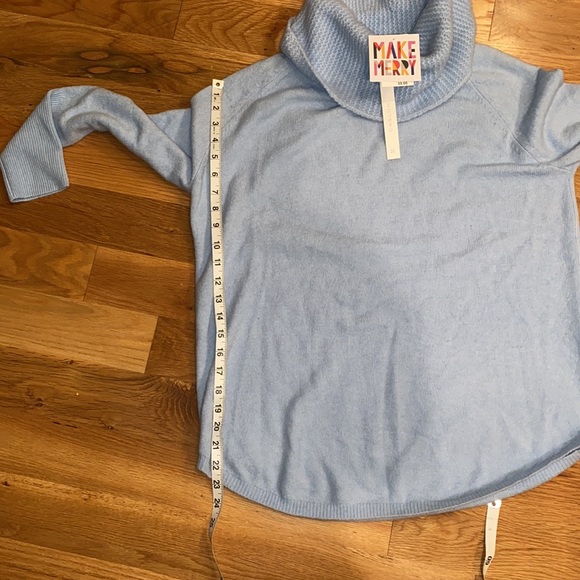 NWT Caslon Cowl Neck Sweater in Light Blue - Picture 7 of 7